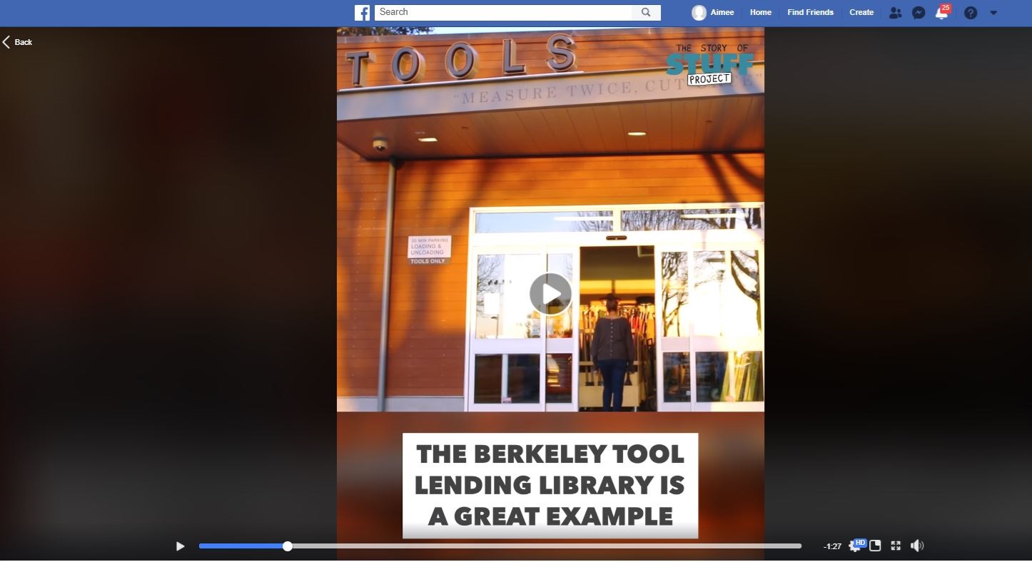 a screenshot of a video still on facebook