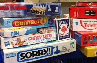 boxes of board games