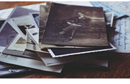 stack of old photographs