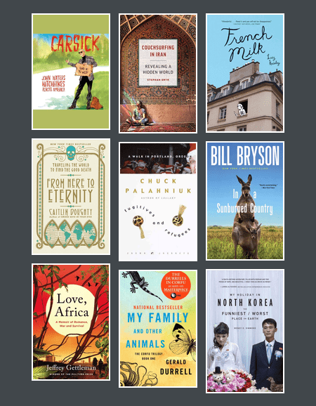 collage of 9 book jackets