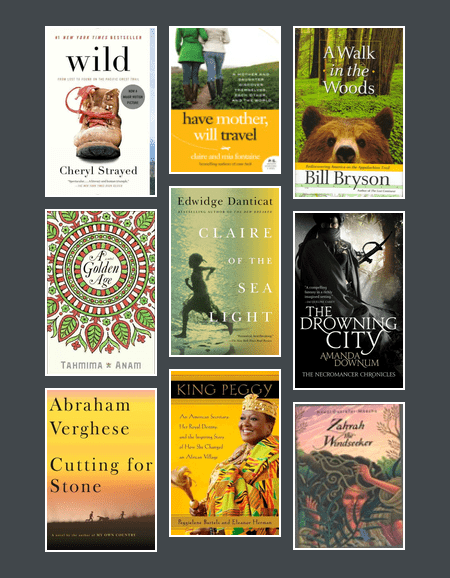 Collage of 9 book jackets