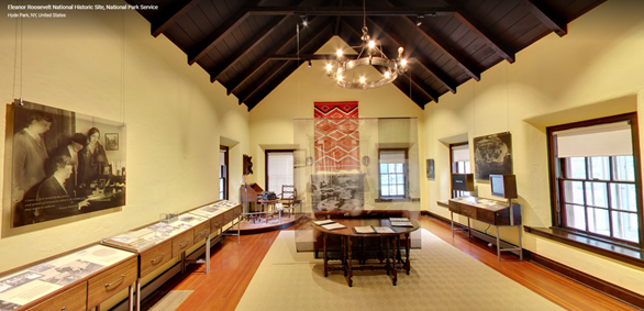 Google Arts and Culture virtual tour of the Stone Cottage at the Eleanor Roosevelt National Historic Site