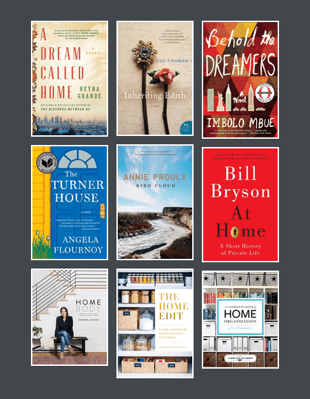 collage of 9 book jackets