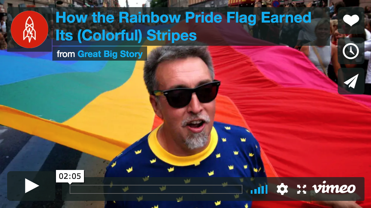 How the rainbow pride flag earned its colorful stripes (video)
