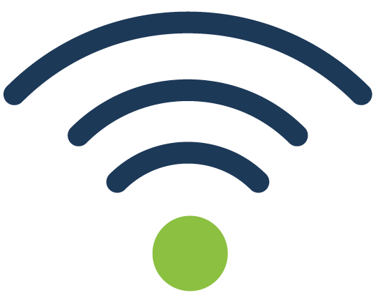 Icons - Wi-Fi - Navy Green