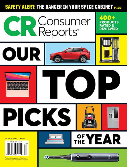 Consumer Reports magazine cover image