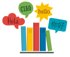 The word "hello" in several languages