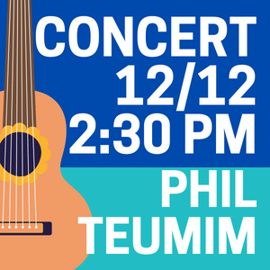 Event logo with guitar