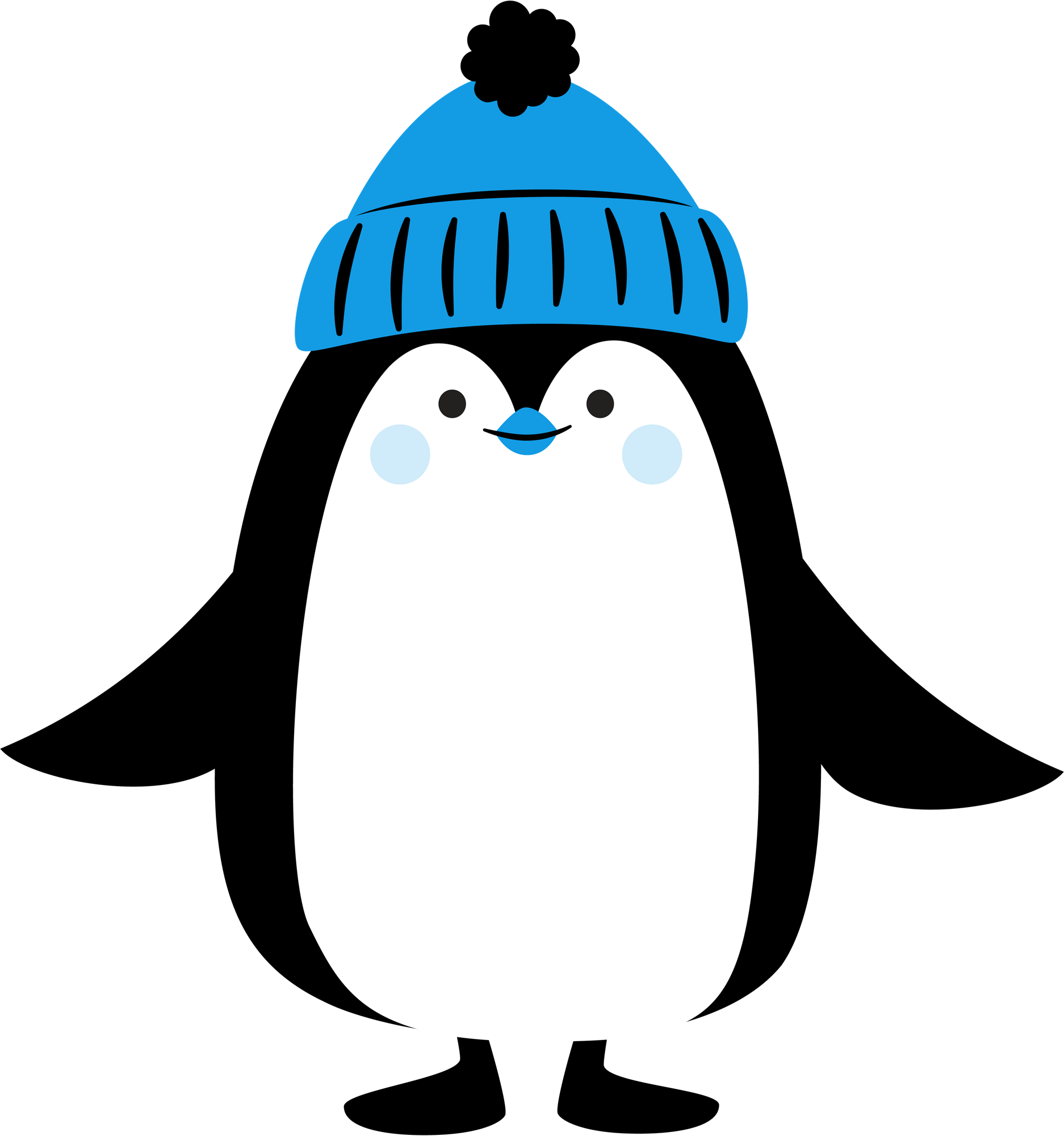 Icons - Winter Penguin Standing - Blue Black-02.png