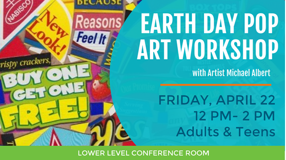 Earth Day Pop Art Workshop on April 22