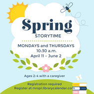 Spring Storytime graphic