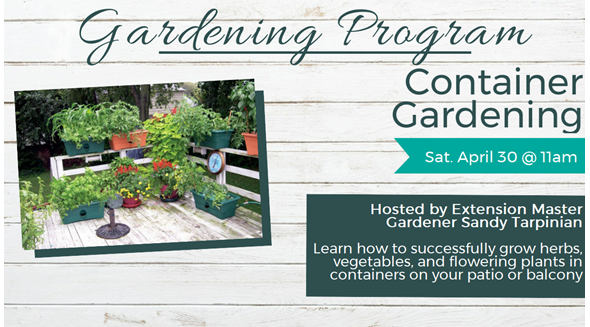 Container Gardening program graphic