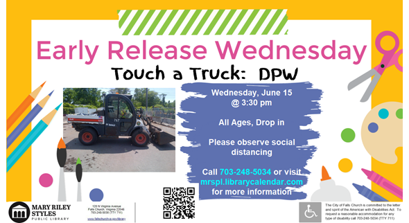 graphic for Early Release Wednesday Touch a Truck with DPW