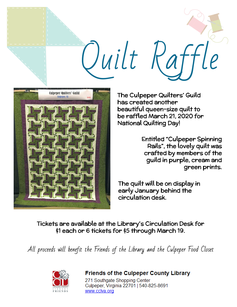 LibraryAware Quilt Raffle