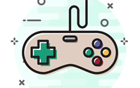 Clipart image of a video game controller
  