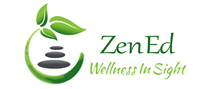Zen Ed logo of 3 stacked flat stones surrounded by a plant.