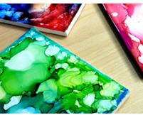 Picture of colorful coasters