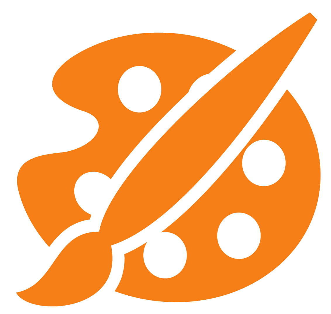 icons - infographics arts crafts programs painting palette brush - orange-01.png