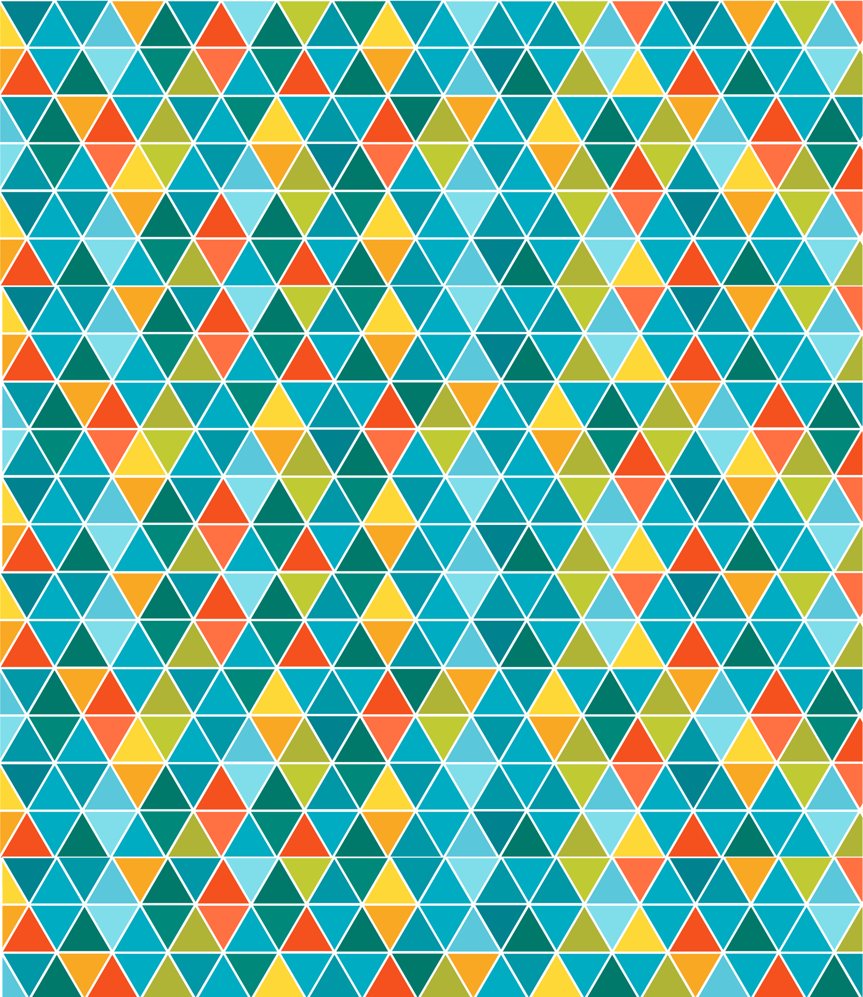 Backgrounds - Triangle Pattern - Blue Orange Yellow