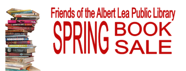 Pile of books; Friends of the Albert Lea Public Library Spring Book Sale
