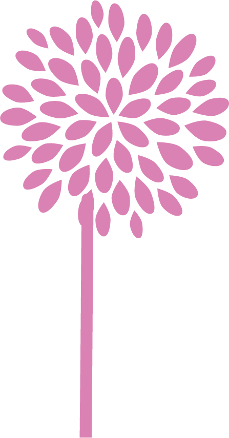 Icons - Retro Flower - Bubblegum Pink