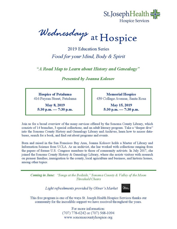 Wednesday at the Hospice Flyer