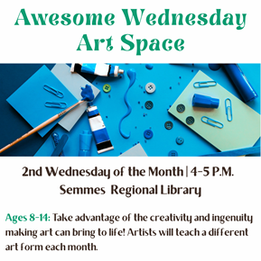 Awesome Wednesday Art Space