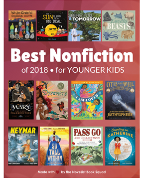 flyer featuring best nonfiction of 2018 for younger kids