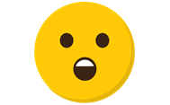 Scared/surprised emoji