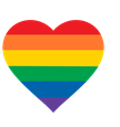 rainbow heart image