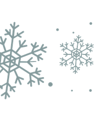 this is an illustration of silvery white snowflakes on a dark blue background