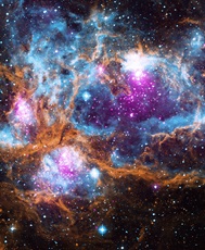 Colorful outer space