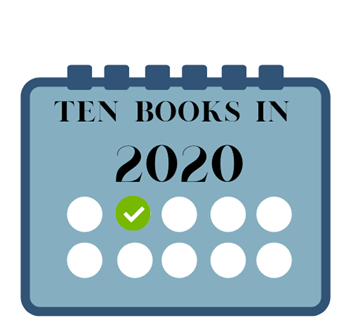 Logo for the Ten Book in 2020 Reading Challene