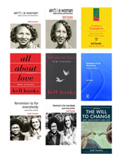 Image of book jackets for book list: bell hooks and Inclusive Feminist Theory 