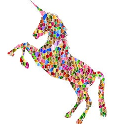 Colorful illustration of a unicorn