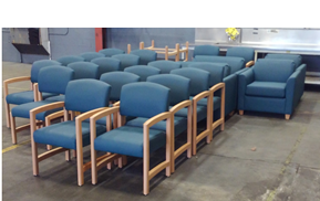 Image of new library chairs