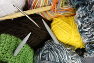 Yarn and knitting needes