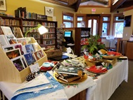 Crafts for sale in the library