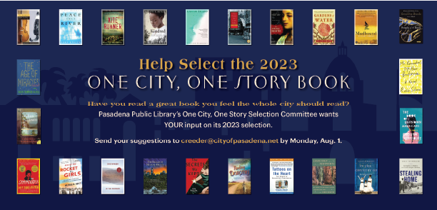 Help select the 2023 One City, One Story book