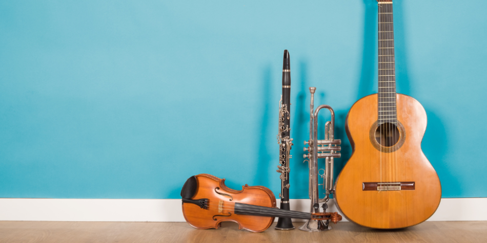 Young Girl Reading an Open Book in the Library