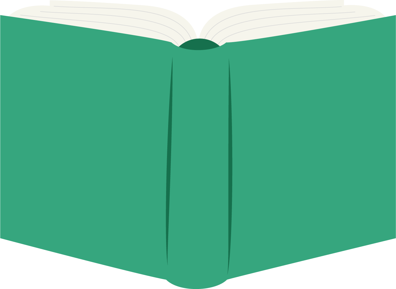 Icons - Open Book Cover - Green