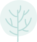 Icons - Round Winter Tree - Teal