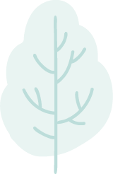 Icons - Tall Winter Tree - Teal