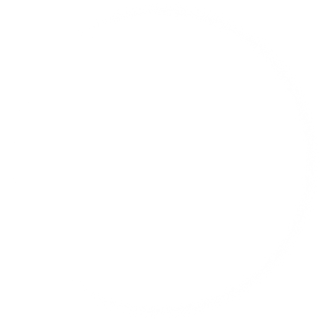 Icons - Grunge Circle - White