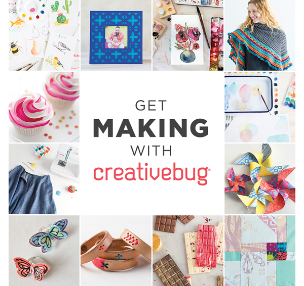Creativebug: Craft tutorials for free with your library card!