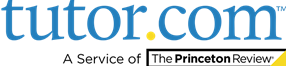 logo for tutor.com: a service of the Princeton Review