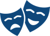 illustration of comedy and tragedy masks
