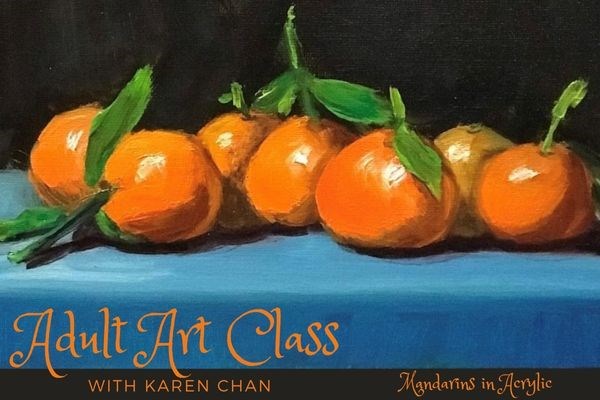 Mandarins in Acrylic