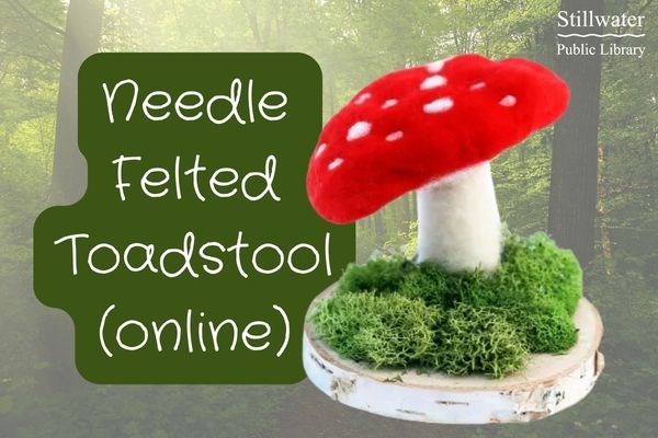 needle felted toadstool