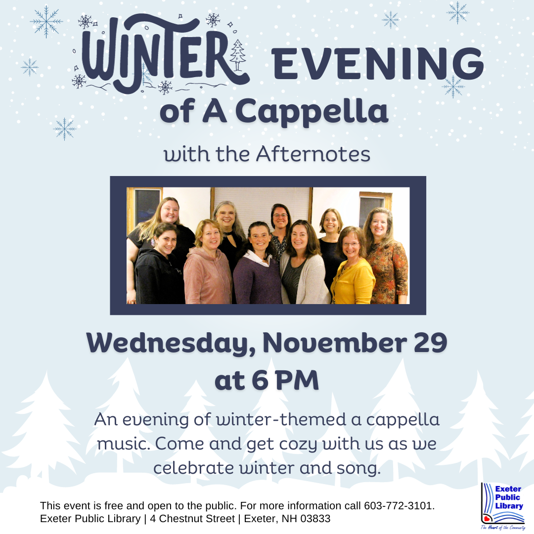 Winter Evening of A Capella Wednesday, November 29 at 6 PM